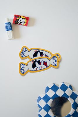 white bunny Sticker