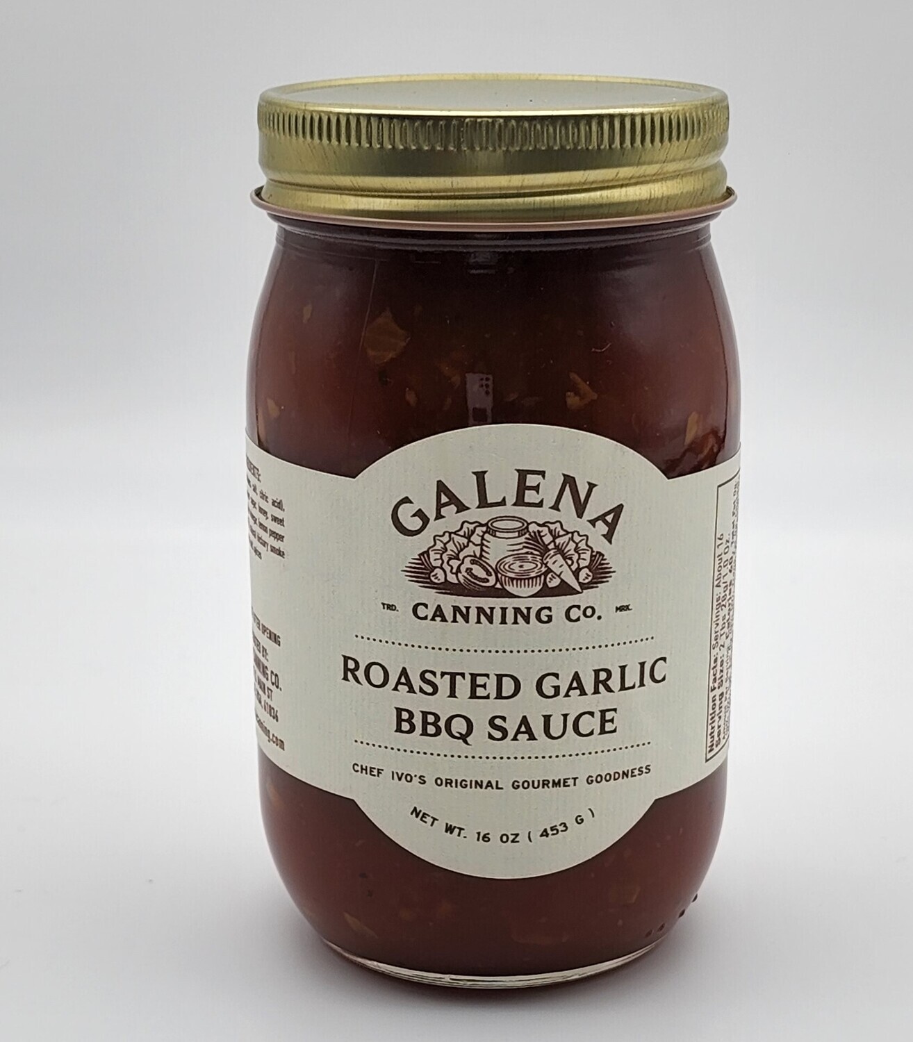Galena Canning Company Roasted Garlic  BBQ Sauce