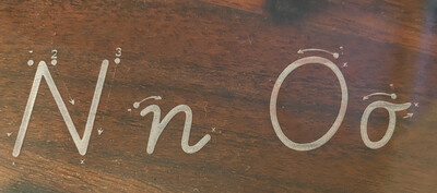 Custom NAME Trace And Wipe Board WITH GUIDE ARROWS 