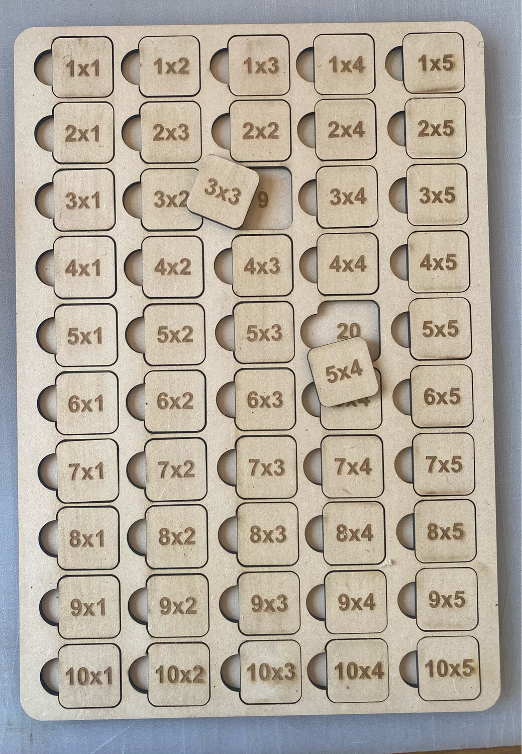 Times Tables Puzzle Board