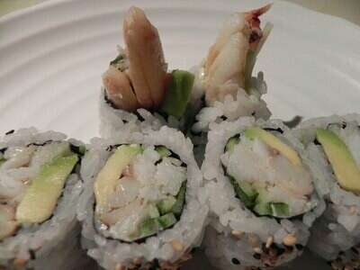 California Roll with Dungeness Crab