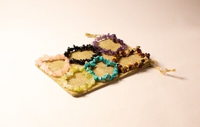 Bracelets Gemstone - set of 6 assorted