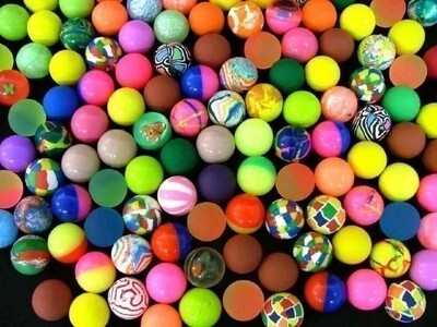 Ball High Bounce 27mm - Tub 120- small party favours - assorted colour
