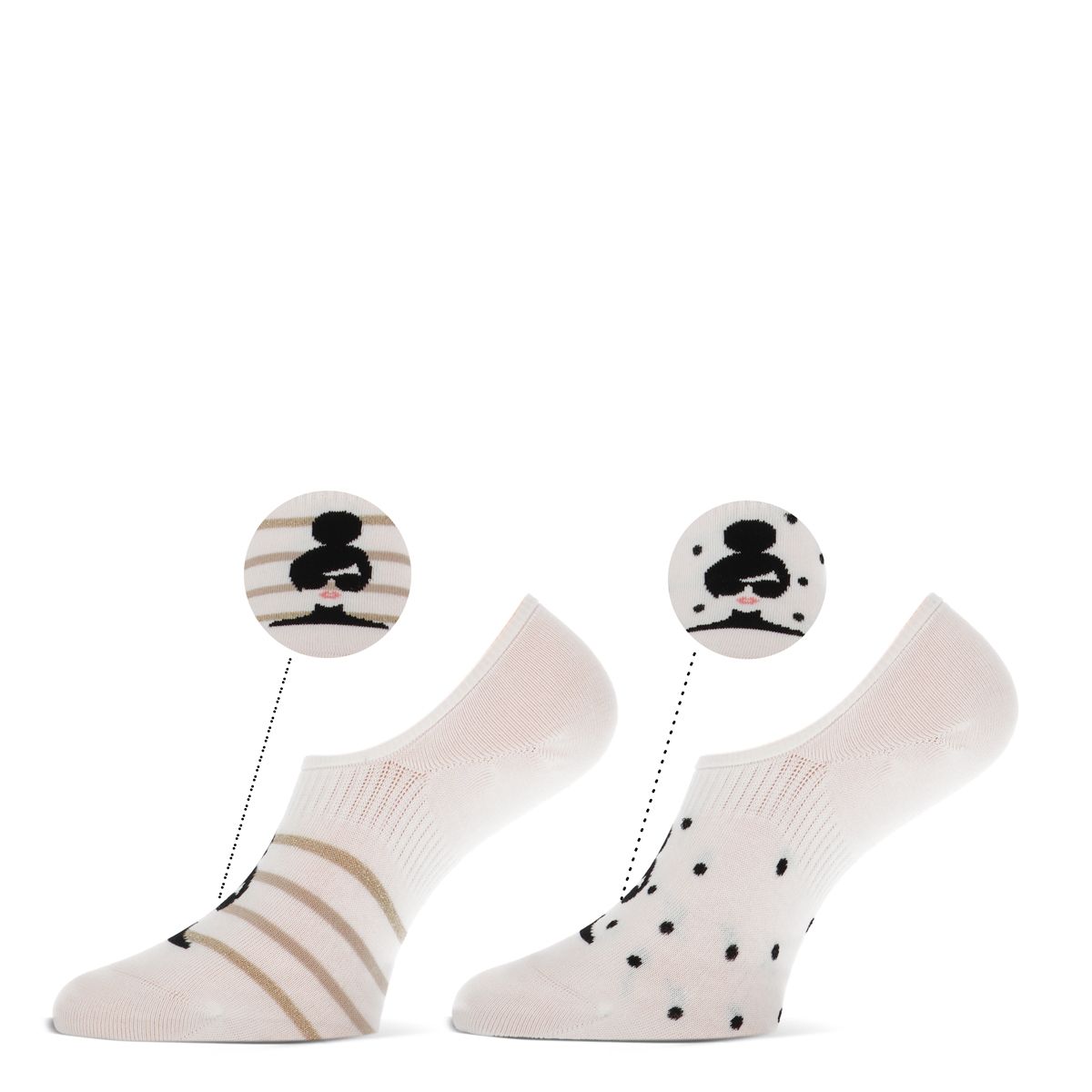 MARCMARCS FOOTIES Socks LOISA 2er Pack