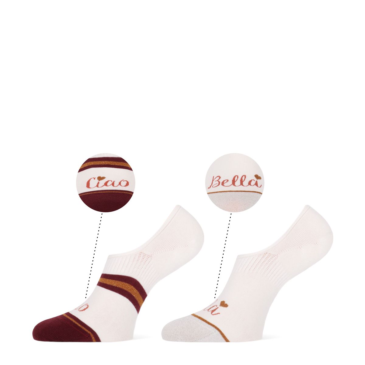 MARCMARCS Sneaker Socks BELLA 2er Pack