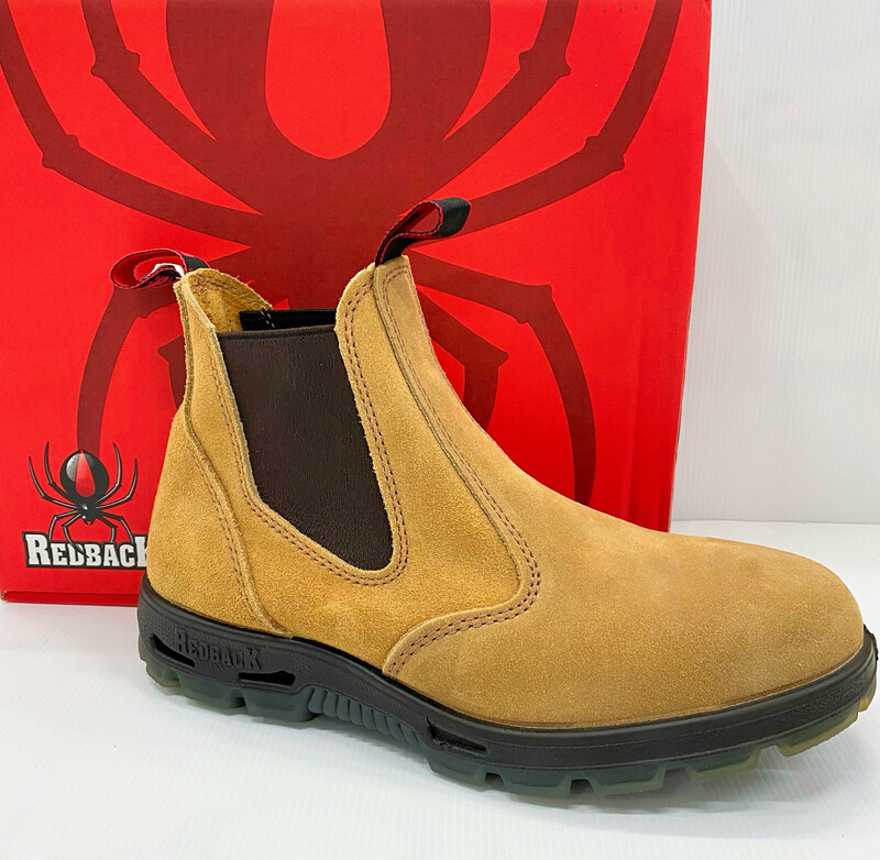 Red Back- Wheat, Suede, Steel Cap