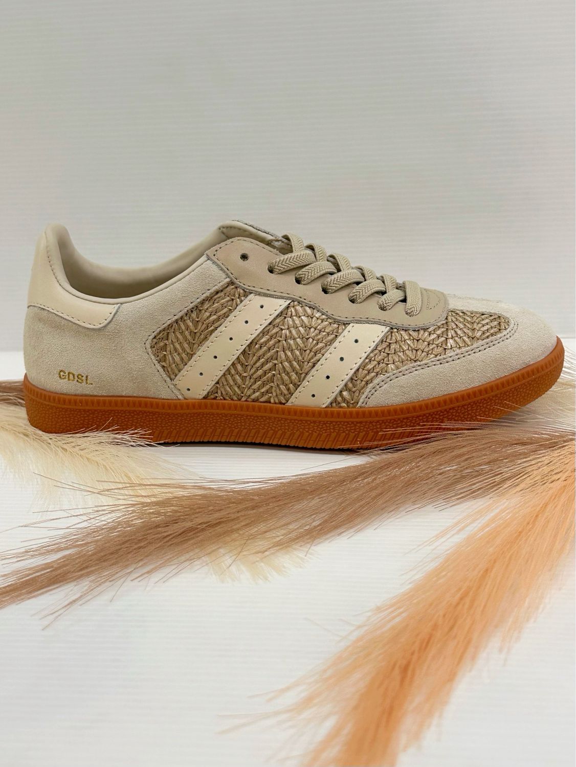 Goodsole- Parallel, beige raffia