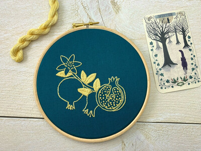Pomegranate Embroidery Kit - Winter