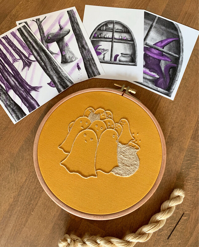Spooky Embroidery Kit