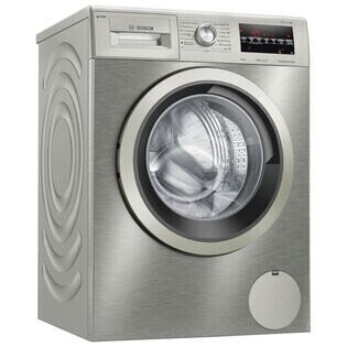 Lavadora Bosch  i-DOS 9Kg Acero Inoxidable WAU24S5XES, 1200r.p.m