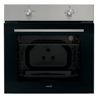 Horno Acero Inoxidable/Cristal Negro Convencional Cata SES 7004 X