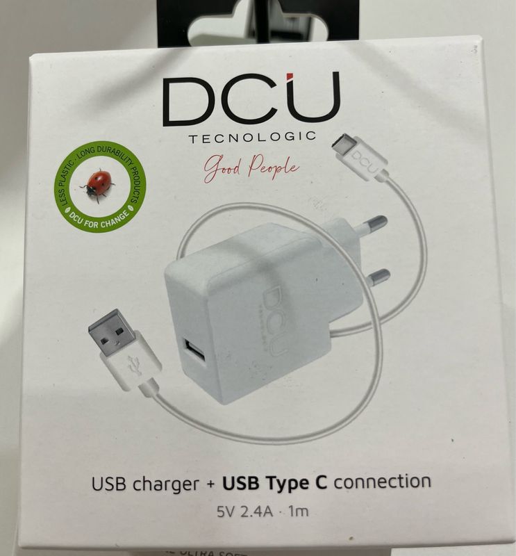 CARGADOR DCU + CABLE USB TYPE C
