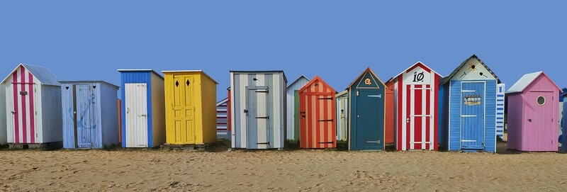 Cabanes de bains V, île d&#39;Oléron