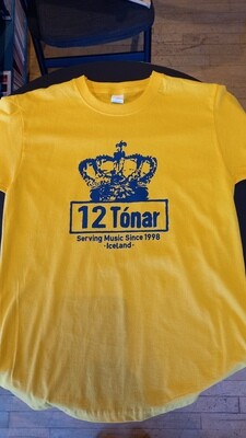 12 Tónar T-Shirt Yellow Medium