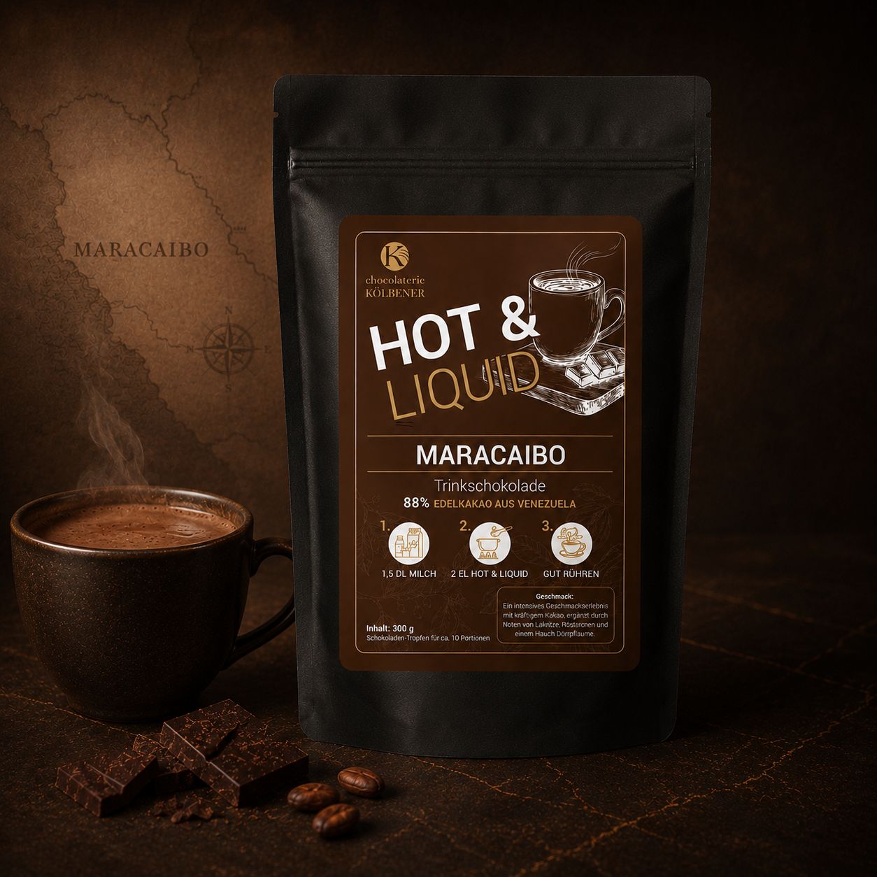 Hot Liquid Marracaibo 88% (Trinkschokolade)