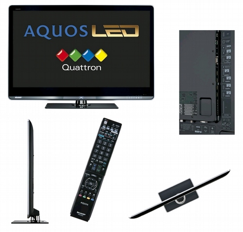 Sharp AQUOS Quattron LC 46 LE 810 E (Edge LED TV 117cm, 100Hz, MPEG4)