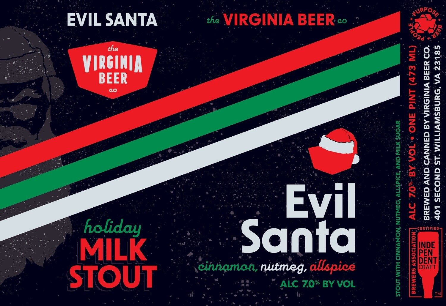 Evil Santa Holiday Milk Stout - 4 Pack