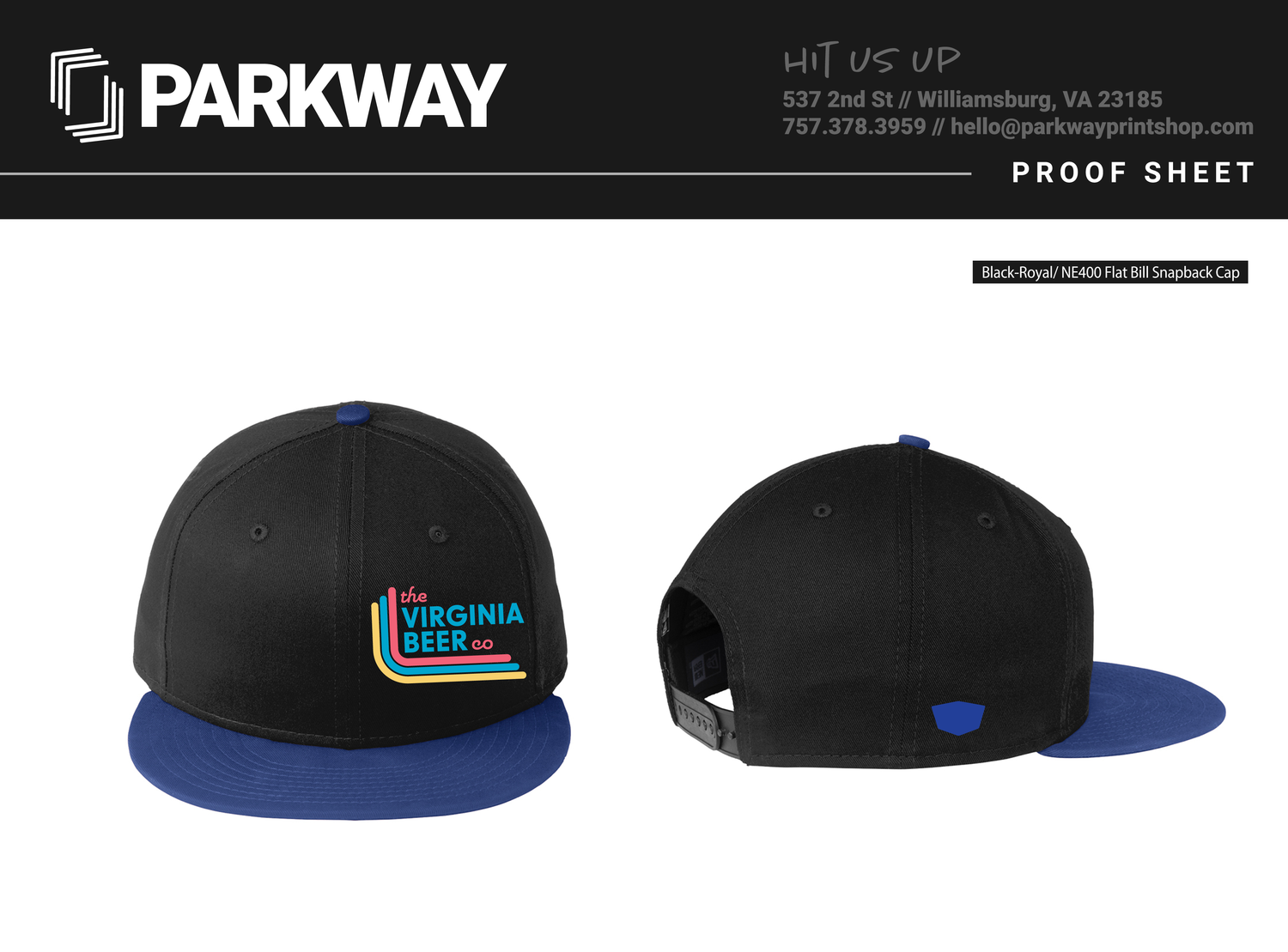 New Era Snapback - Black/Blue