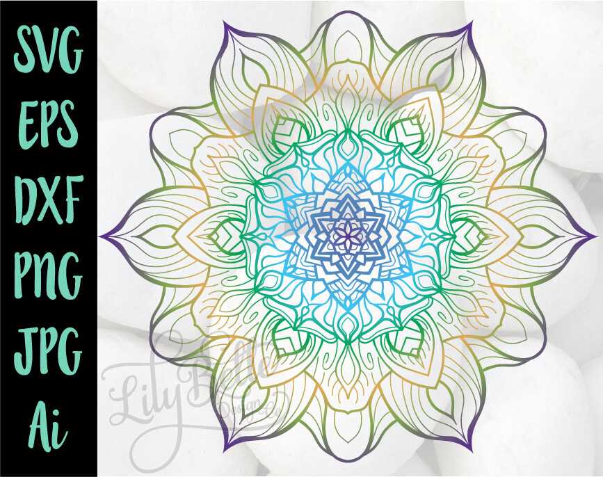 Sunflower Mandala 1.9 SVG PNG