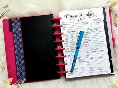 Printed Tumbler Order Forms for Junior Planners