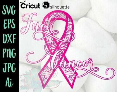 Fuck Cancer Ribbon
