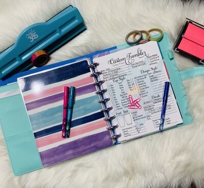 Tumbler Order Form PDF perfectly sized for those Happy Planners!