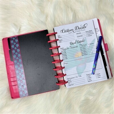 Decal Order Form for Junior Planners,  Half Letter Sized 8.5x5.5 in PDF