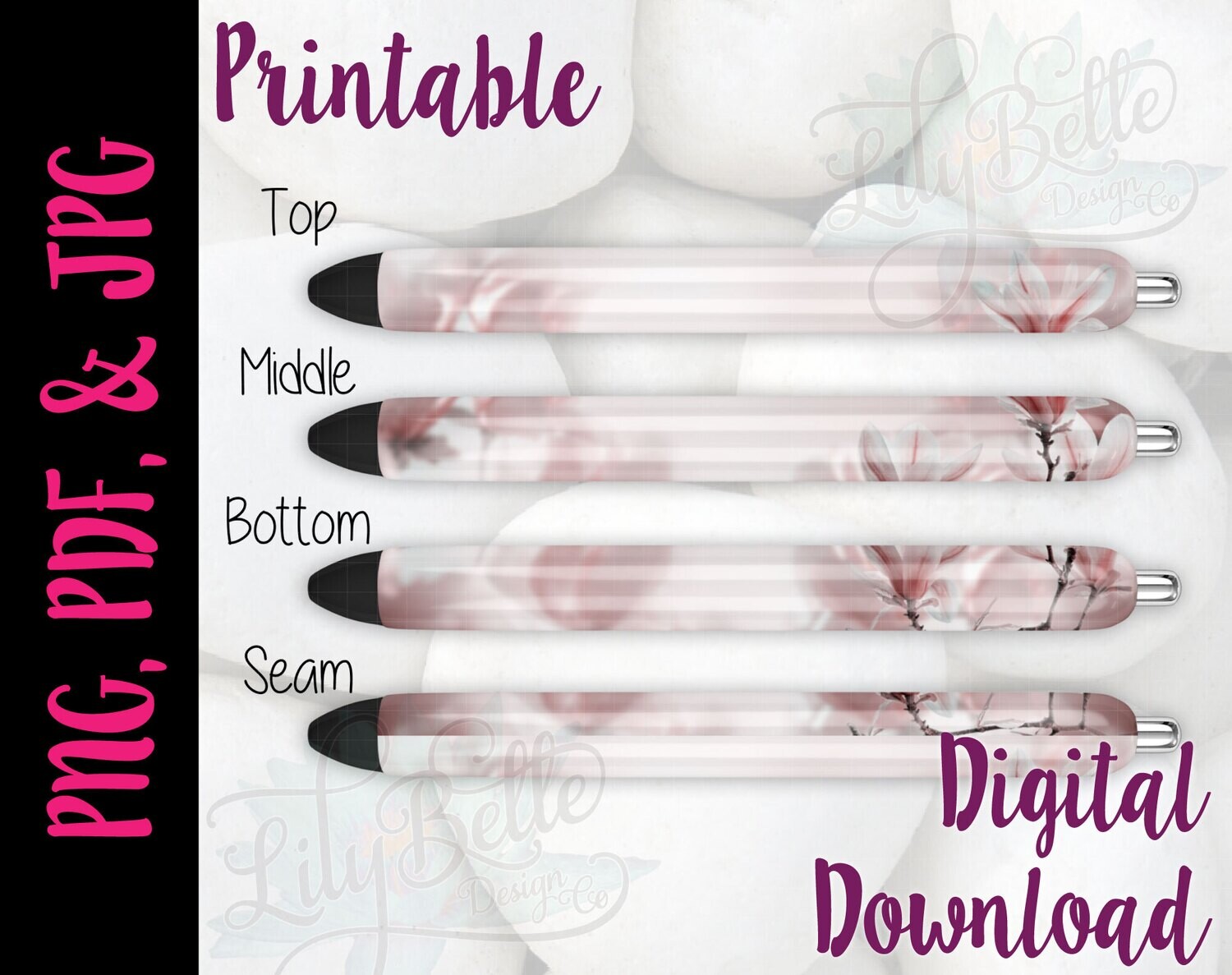 Blooming Magnolia Pen Wrap