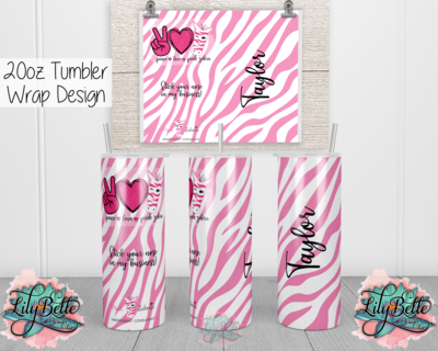 Pink Zebra Consultant Tumbler - PLPZ
20oz Sublimation Tumbler