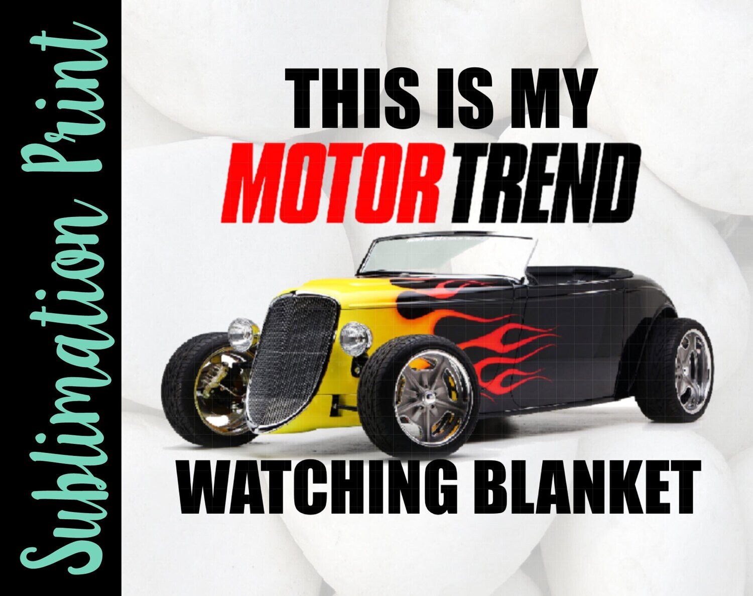 MotorTrends Watching Blanket Sublimation Print
