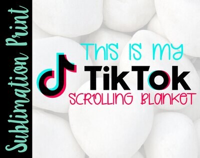 TikTok Scrolling Blanket Sublimation Print