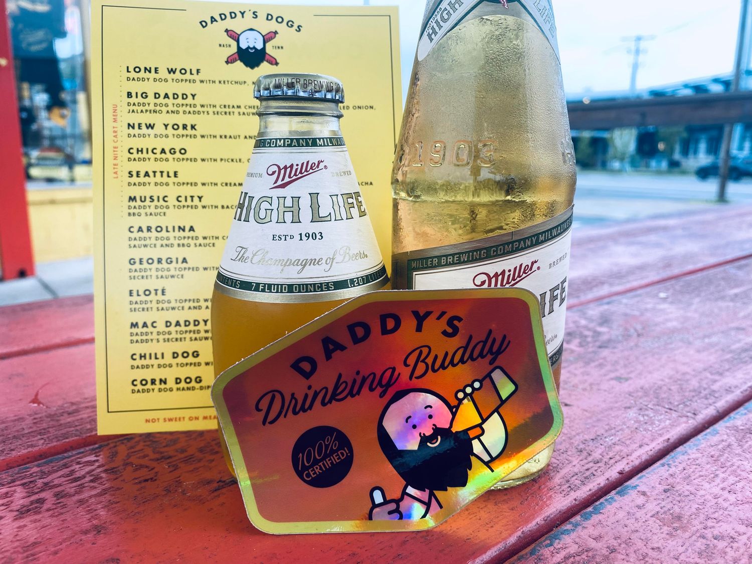 DADDY&#39;S DRINKING BUDDY Sticker
