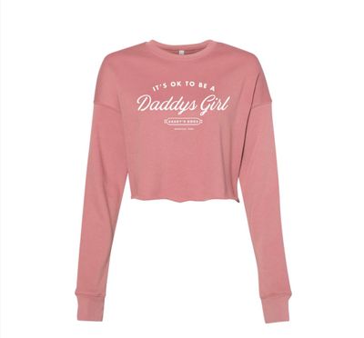 DADDY&#39;S GIRL Long Sleeve Crop Top