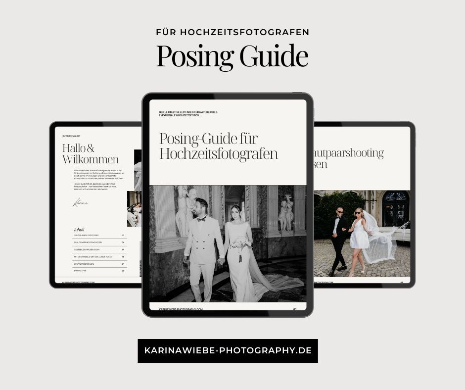 Posing Guide für Hochzeitsfotografen (20+ Posen)