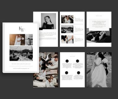 Canva Template | Hochzeitsfotografie Preislisten Vorlage | Hochzeit Pricing Guide List | minimalist