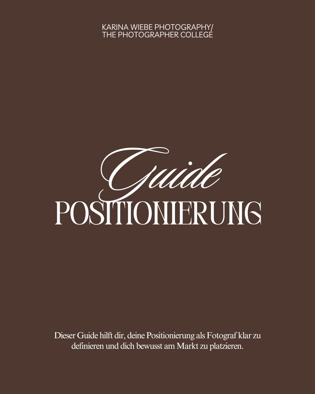 Positionierungs-Guide für Fotografen