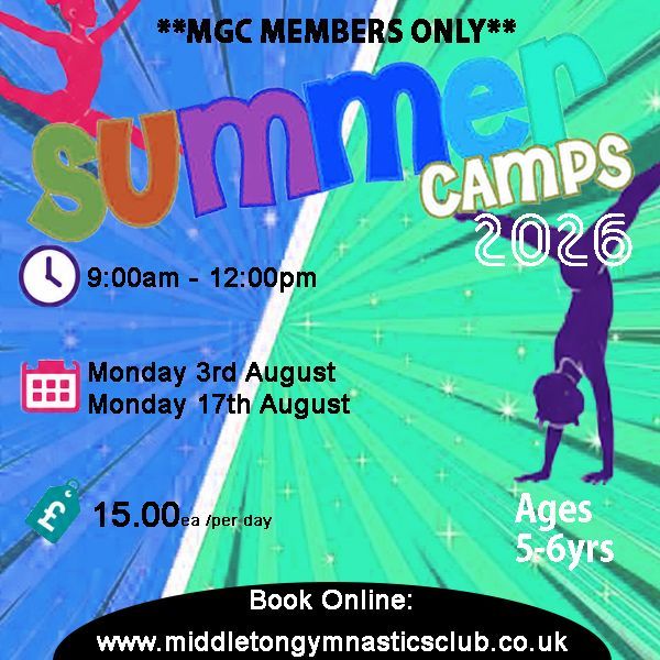 Mini Camp - Mon 3rd Aug