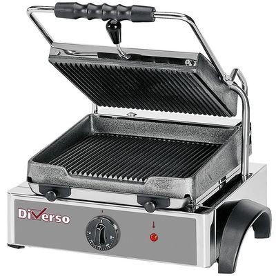 Elektrische panini grill met geribde platen type WR-GR42-33 Elektrische panini grill met geribde platen type WR-GR42-33