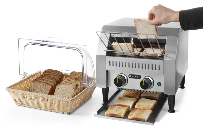 Doorloopbandtoaster dubbel inox