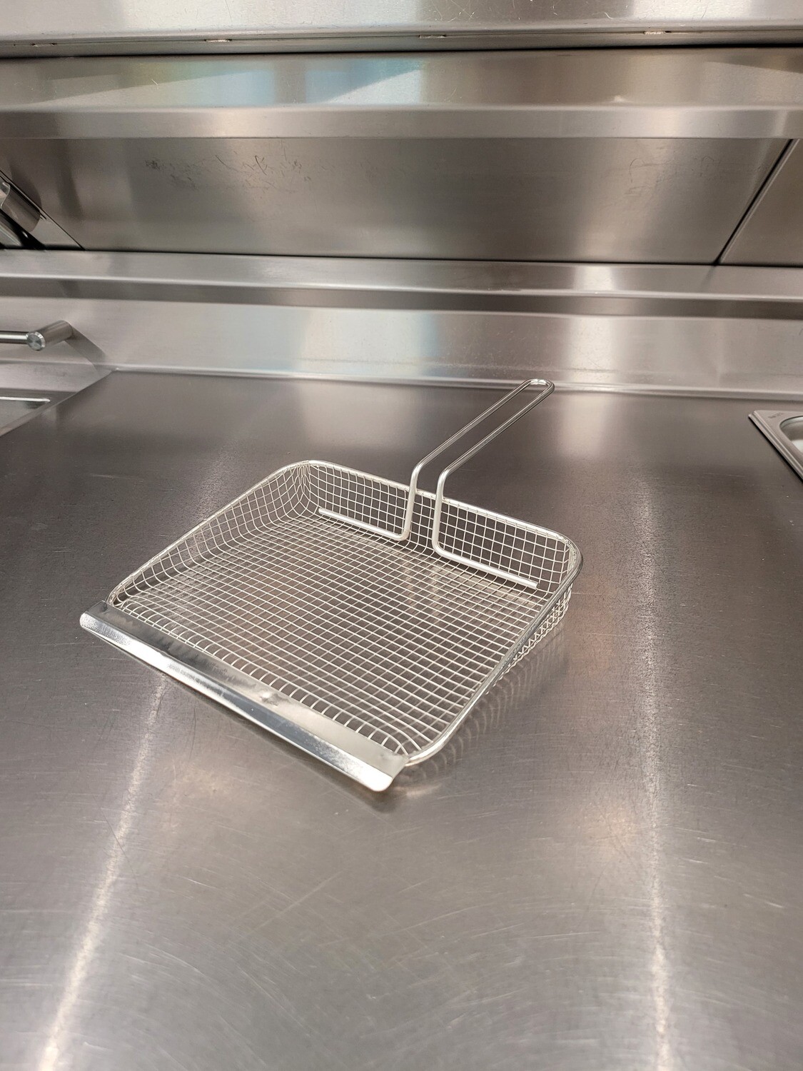 Friteschepper met plaatje inox
