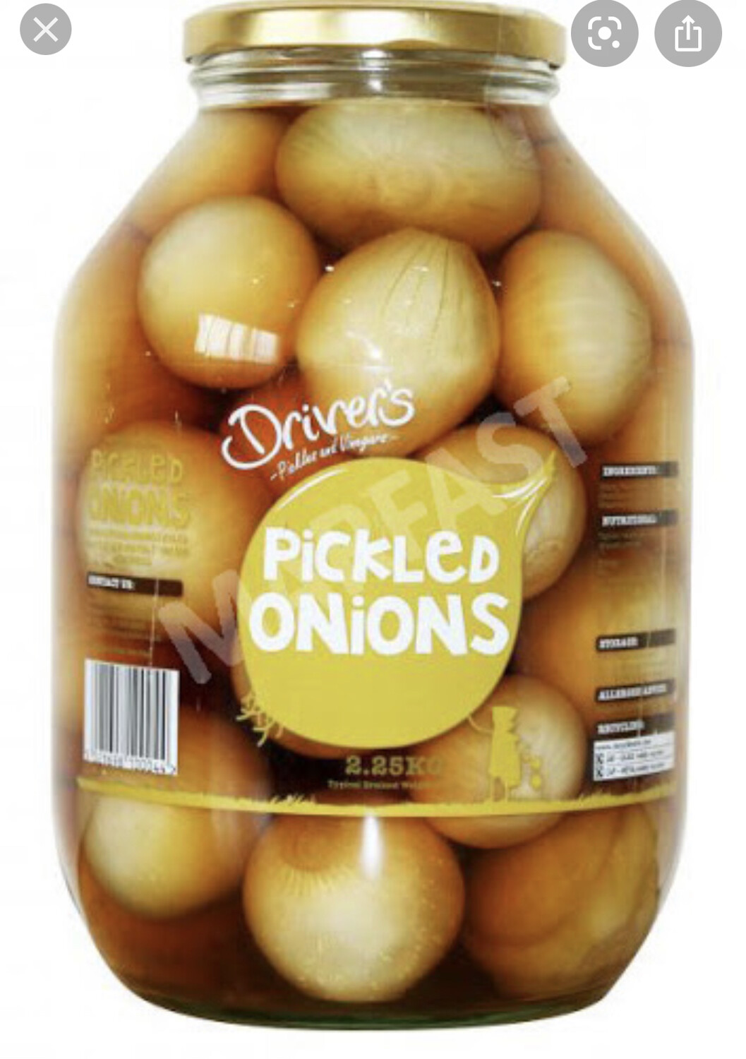 PICKLED ONION JARS 2.25 KG