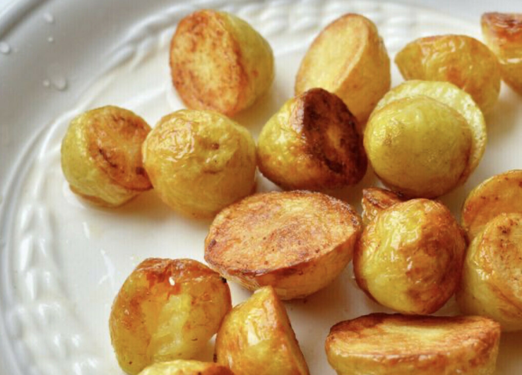 Lazy Day Goose Fat Roast Potatoes ( serves 2 ) Side Dish
