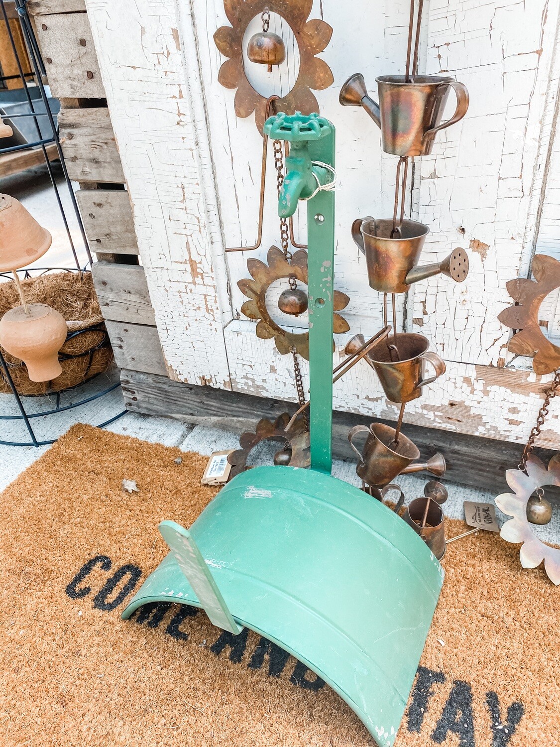 outdoor hose holder on Metal Garden Hose Holder Store Fossil Creek Tree Farm Nursery Landscaping Fort Worth