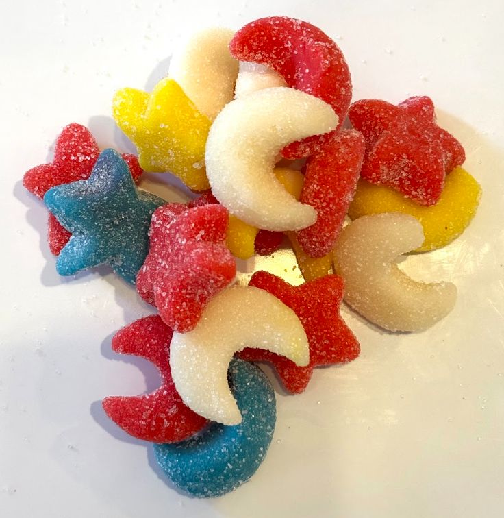 Gummi Moon and Stars