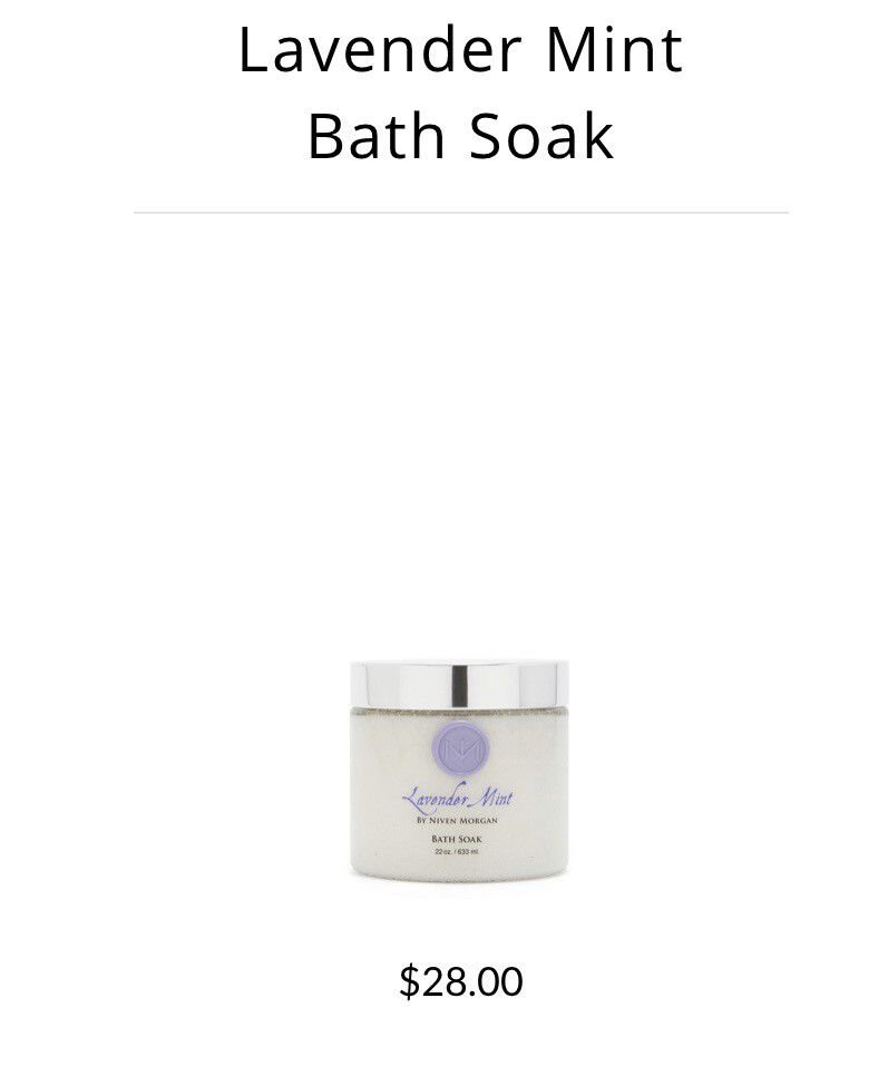 Lavender Mint Bath Salt Soak 22oz Tub
