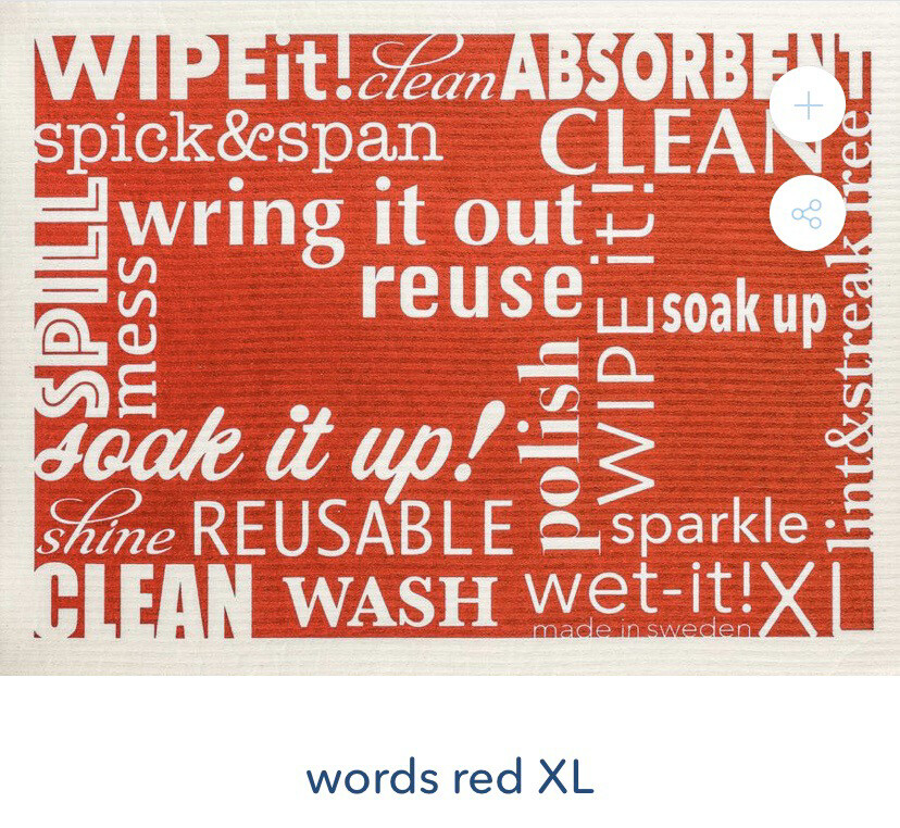 Wet-it XL Size Swedish Cloth Red 4 Times The Size