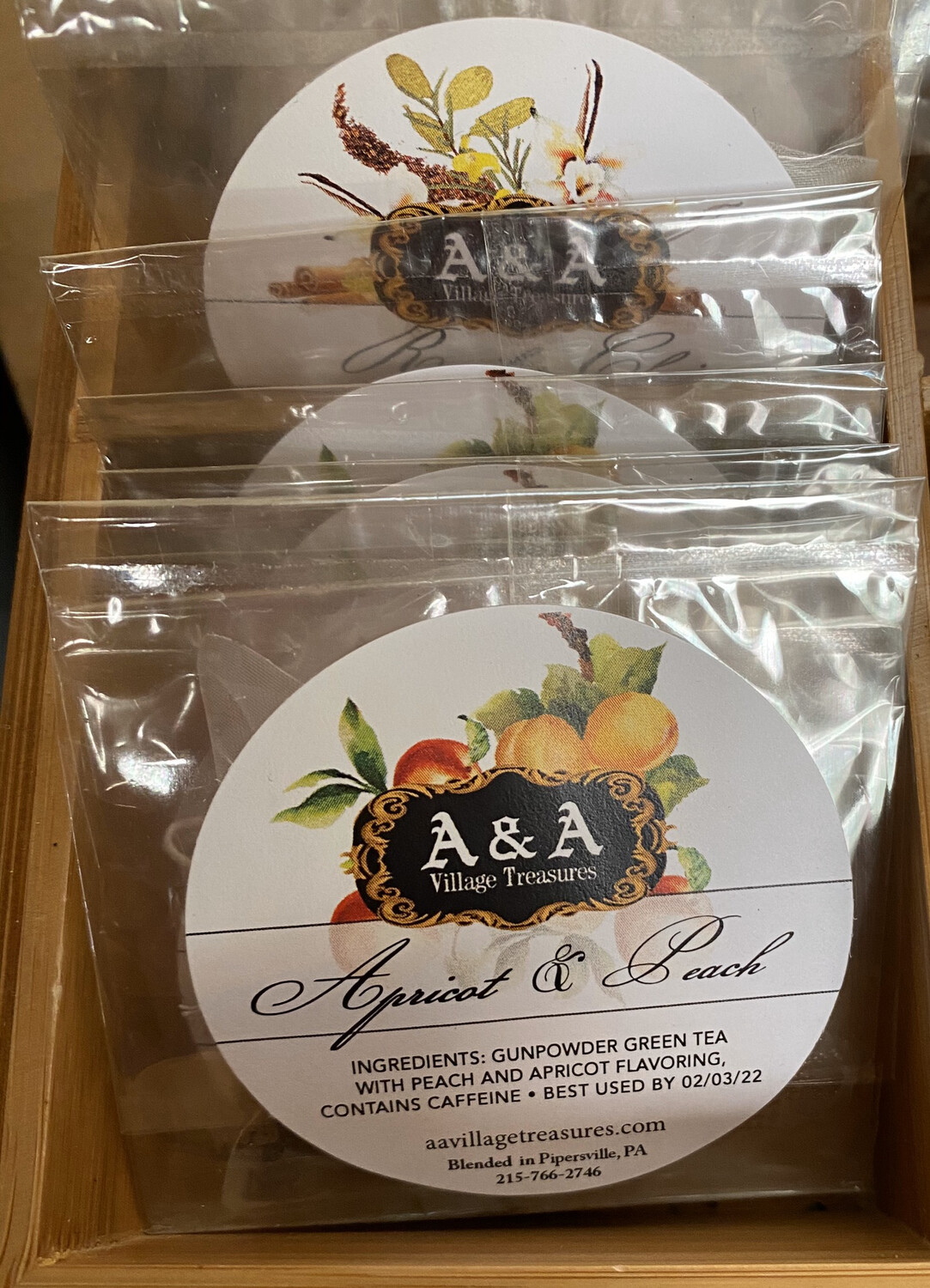 A&A Organic Tea Apricot & Peach  Organic Tea Singles