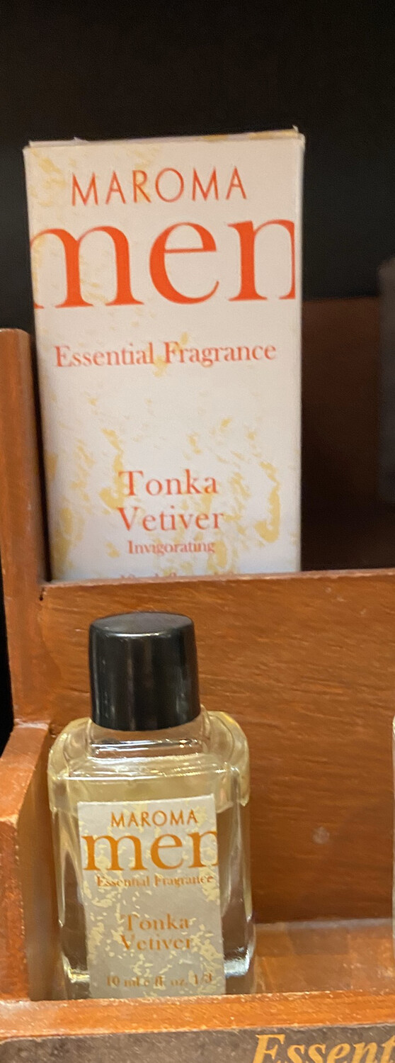 Maroma Men’s Tonka Vetiver Essential Oil Cologne