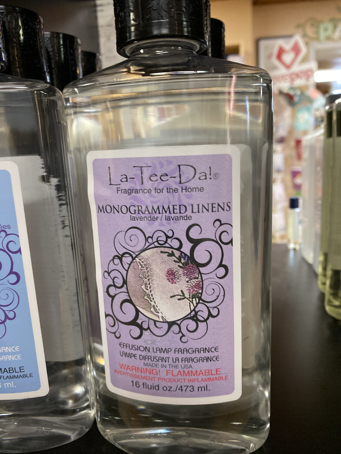 La Tee Da Monogrammed Linens - Lavender 16 oz