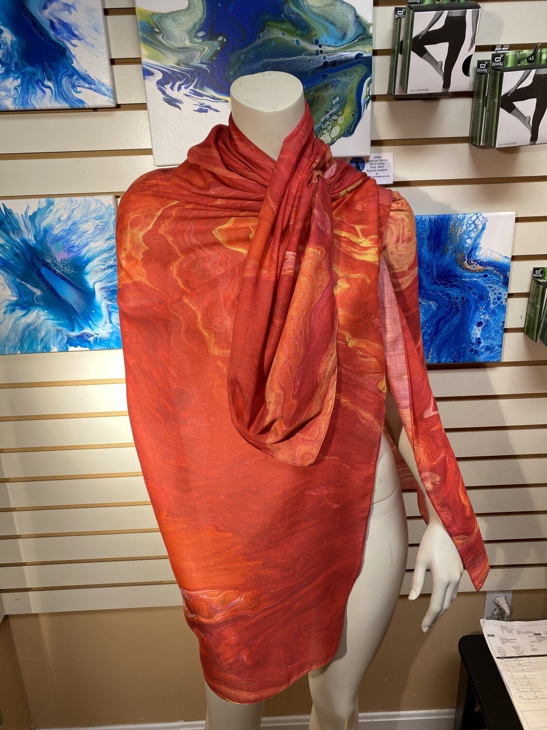 Nahah Studios Art To Wear. Made From A Painting. Local Artist. 100% Muslin Hand Made.